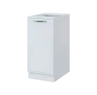 QS - 4D spodní skříňka, 1-dveřová, levá, 900x400x600, bílá